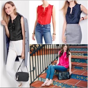 J. Crew Silk Margot Top